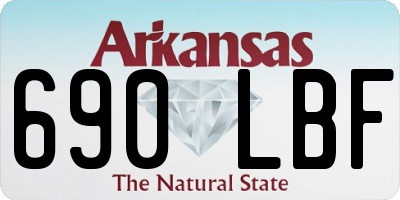 AR license plate 690LBF