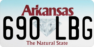 AR license plate 690LBG