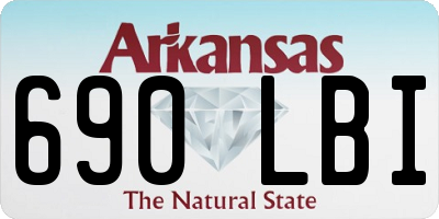 AR license plate 690LBI