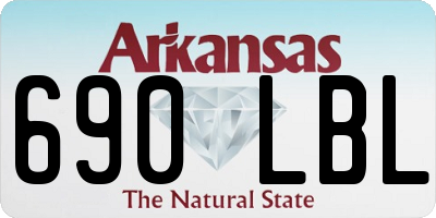 AR license plate 690LBL