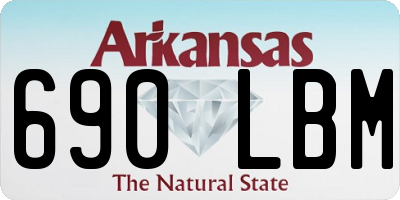 AR license plate 690LBM