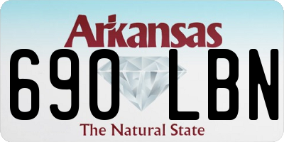 AR license plate 690LBN