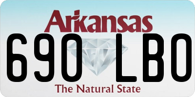 AR license plate 690LBO