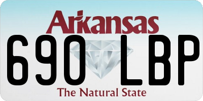 AR license plate 690LBP