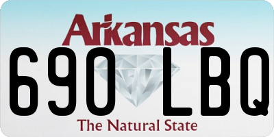 AR license plate 690LBQ