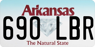 AR license plate 690LBR