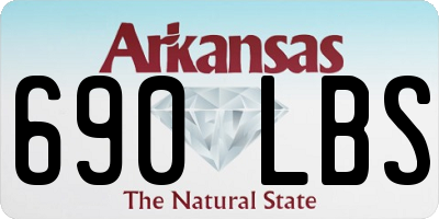 AR license plate 690LBS