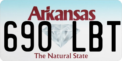 AR license plate 690LBT