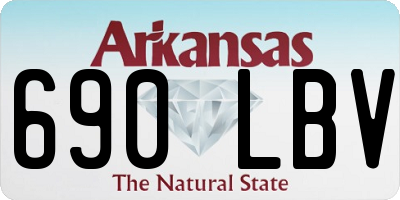 AR license plate 690LBV