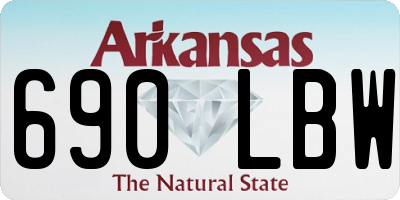 AR license plate 690LBW