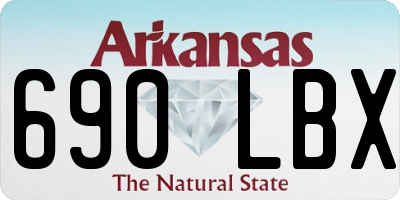 AR license plate 690LBX