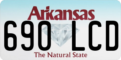 AR license plate 690LCD