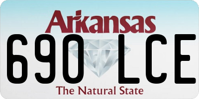 AR license plate 690LCE