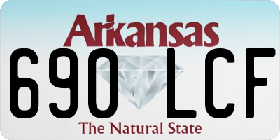 AR license plate 690LCF