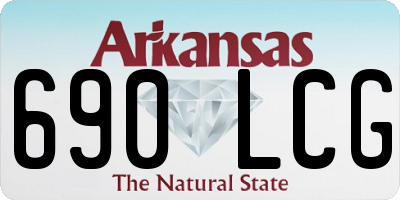 AR license plate 690LCG