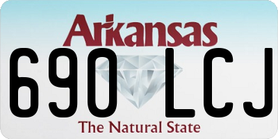 AR license plate 690LCJ