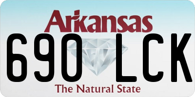 AR license plate 690LCK