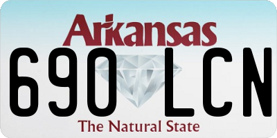 AR license plate 690LCN