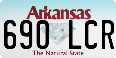 AR license plate 690LCR