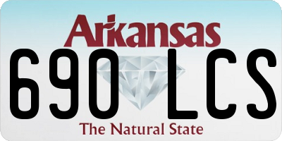 AR license plate 690LCS