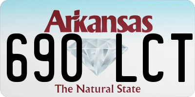 AR license plate 690LCT
