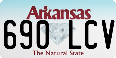 AR license plate 690LCV