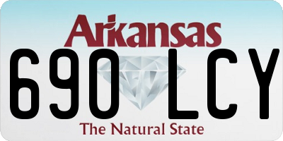 AR license plate 690LCY