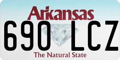 AR license plate 690LCZ
