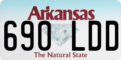 AR license plate 690LDD