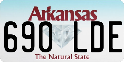AR license plate 690LDE