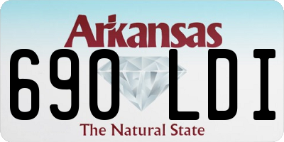 AR license plate 690LDI