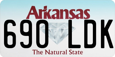 AR license plate 690LDK