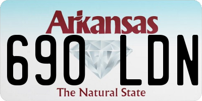AR license plate 690LDN