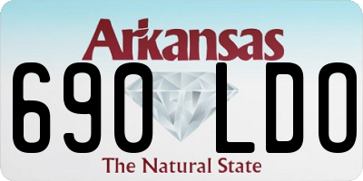 AR license plate 690LDO