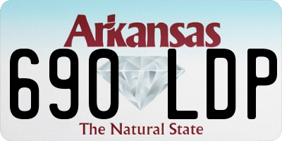 AR license plate 690LDP