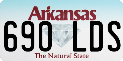 AR license plate 690LDS