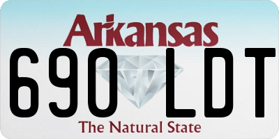AR license plate 690LDT
