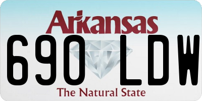AR license plate 690LDW