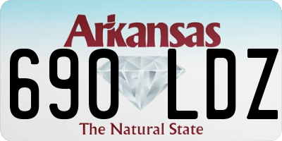 AR license plate 690LDZ