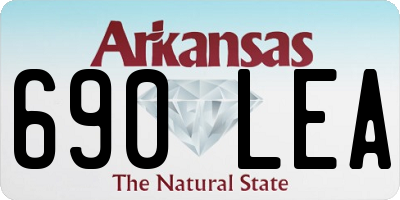 AR license plate 690LEA