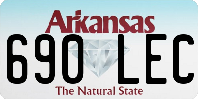 AR license plate 690LEC