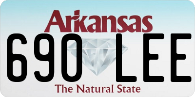 AR license plate 690LEE