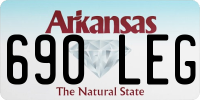 AR license plate 690LEG