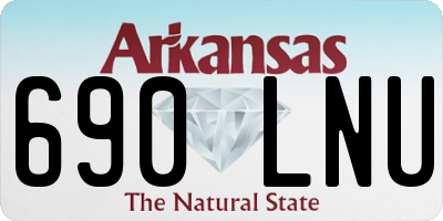 AR license plate 690LNU