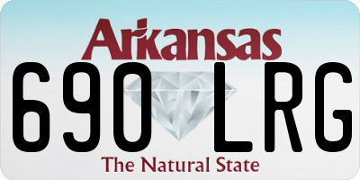 AR license plate 690LRG