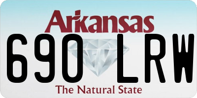 AR license plate 690LRW