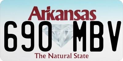 AR license plate 690MBV