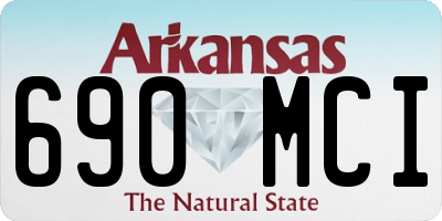 AR license plate 690MCI