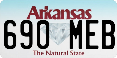 AR license plate 690MEB
