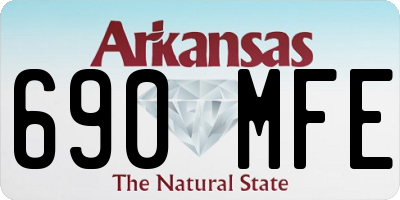 AR license plate 690MFE